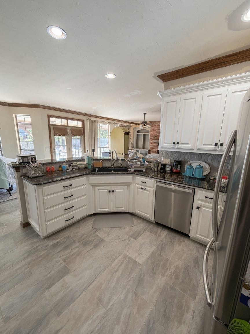 Kitchen cabinet after