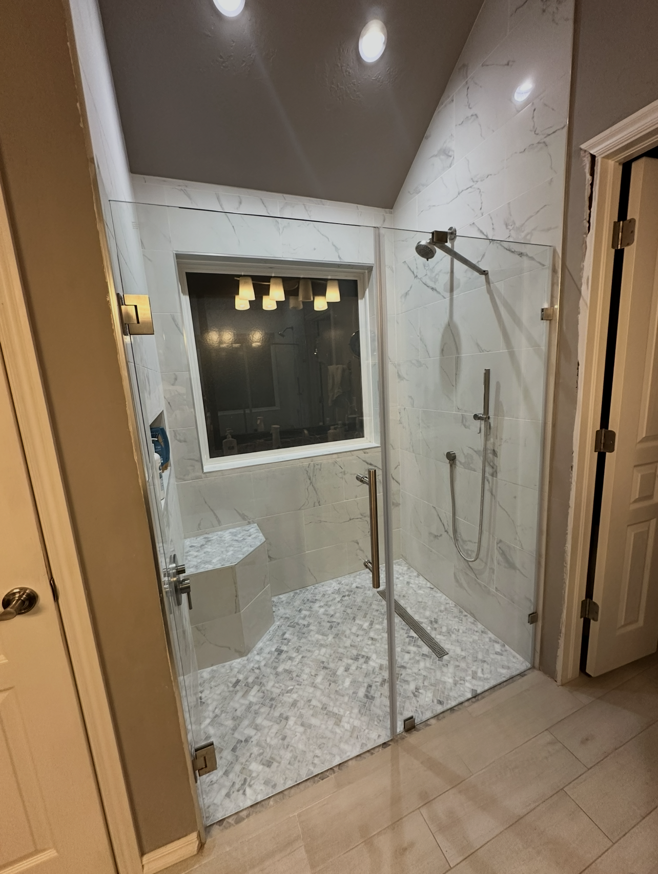Shower after